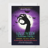 Griezelige Halloween-kostuumfeest | Uitnodiging (Voorkant)