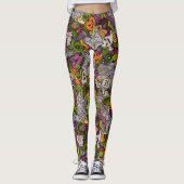 Griezelige Halloween Leggings (Voorkant)