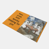 griezelige Halloween Mah Jong Deurmat (Schuin)