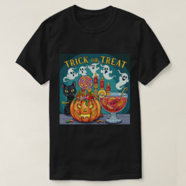 Griezelige Halloween Nacht Griezeltak en Pompoen G T-shirt