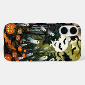 Griezelige Halloween Phonehoes Geest Pompoen Bos Case-Mate iPhone Case (Achterkant (horizontaal))