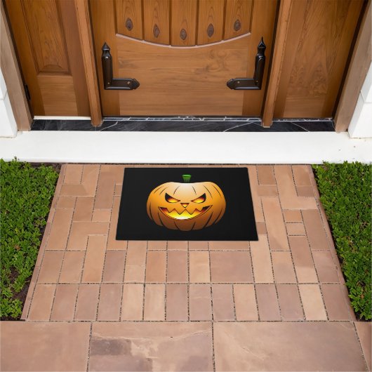 Griezelige Halloween Pompoen Deurmat (Buiten)