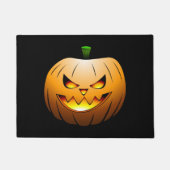 Griezelige Halloween Pompoen Deurmat (Voorkant)