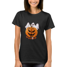 Griezelige Halloween Pompoen met Geest en Spin Ont