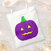 griezelige halloween pompoen paarse bedankzakje (Geknipt)