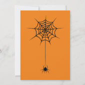 Griezelige Halloween Pompoen Uitnodiging (Achterkant)