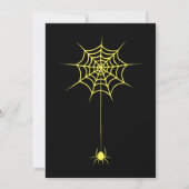 Griezelige Halloween Pompoen Uitnodiging (Achterkant)