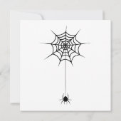Griezelige Halloween Pompoen Uitnodiging (Achterkant)