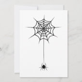 Griezelige Halloween Pompoen Uitnodiging (Achterkant)