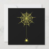 Griezelige Halloween Pompoen Uitnodiging (Achterkant)