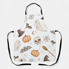 Griezelige Halloween Pompoenen & Geesten Schort