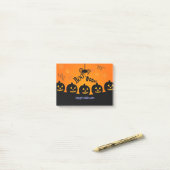 Griezelige Halloween Pompoenen Jack-o-Lanterns Post-it® Notes (Op bureau)