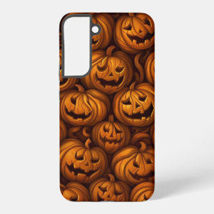 Griezelige Halloween pompoenen Samsung Galaxy Hoesje