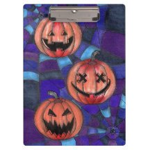 Griezelige Halloween Pompoenen Spinneweb Acryl Kle