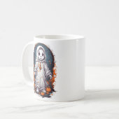 Griezelige Halloween-pop Koffiemok (Voorkant links)