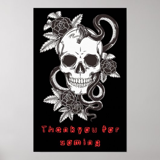 🩸👻Griezelige Halloween Poster (Voorkant)