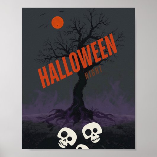 🎃👻Griezelige Halloween Poster (Voorkant)