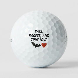 Griezelige Halloween-romantiek Humor Herfststemmin Golfballen