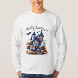 griezelige Halloween-scène T-shirt