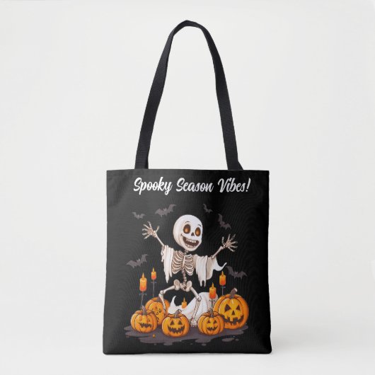 griezelige Halloween-scène Tote Bag (Voorkant)