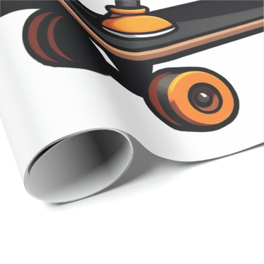 Griezelige Halloween Schaats Pompoen Kruid Geest H Cadeaupapier (Rol Hoek)