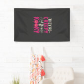 Griezelige Halloween Schedel Pompoen Ontwerp_1 Spandoek (Insitu)