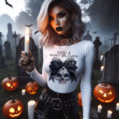 Griezelige Halloween-schedel Tri-Blend Shirt
