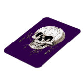 Griezelige Halloween Smeltende Cranium Met Vleermu Magneet (Linkerzijde)