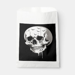 Griezelige Halloween Smeltende Schedel Met Vleermu Bedankzakje