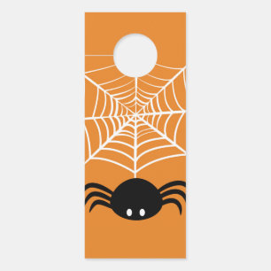 Griezelige Halloween Spin Illustratie Deurhanger
