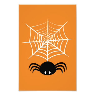 Griezelige Halloween Spin Illustratie Foto Afdruk