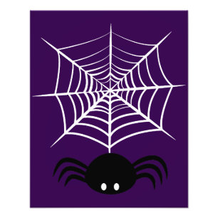 Griezelige Halloween Spin Illustratie Foto Afdruk