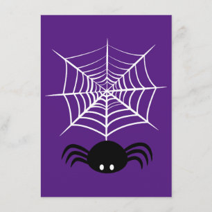 Griezelige Halloween Spin Illustratie Informatiekaartje