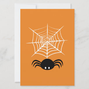 Griezelige Halloween Spin Illustratie Kaart