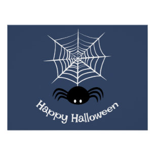 Griezelige Halloween Spin Illustratie Perfect Poster