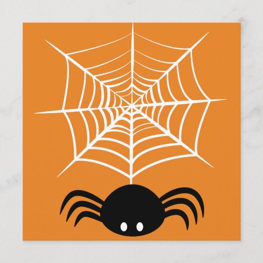 Griezelige Halloween Spin Illustratie Programmakaart (Voorkant)