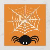 Griezelige Halloween Spin Illustratie Programmakaart (Achterkant)