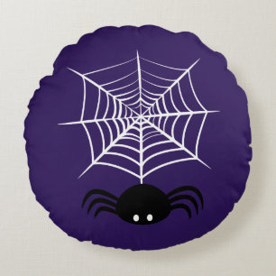 Griezelige Halloween Spin Illustratie Rond Kussen