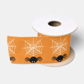Griezelige Halloween Spin Illustratie Satijnen Lint (Spoel)