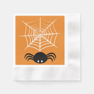 Griezelige Halloween Spin Illustratie Servet