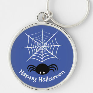 Griezelige Halloween Spin Illustratie Sleutelhanger