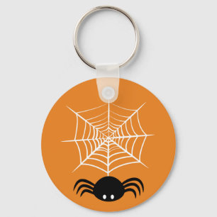 Griezelige Halloween Spin Illustratie Sleutelhanger