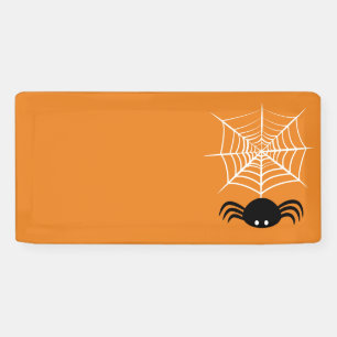 Griezelige Halloween Spin Illustratie Spandoek