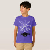 Griezelige Halloween Spin Illustratie T-shirt (Voorkant volledig)
