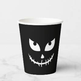 Griezelige Halloween summerween zwarte pompoen Papieren Bekers