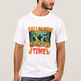 Griezelige Halloween T‑Shirt – Spookachtige Typogr T-shirt