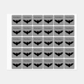 Griezelige Halloween Vampier Vleermuis Aangepaste Labels (Vel)