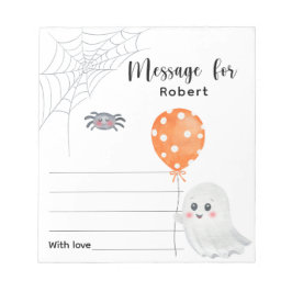Griezelige halloween verjaardag tijd capsule beric notitieblok