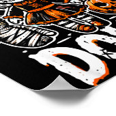 Griezelige halloween voodoo pop voor horror fans poster (Hoek)