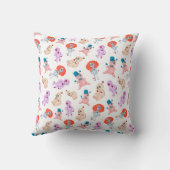 Griezelige Halloween Voodoo-poppen Rood Roze Blauw Kussen (Achterkant)